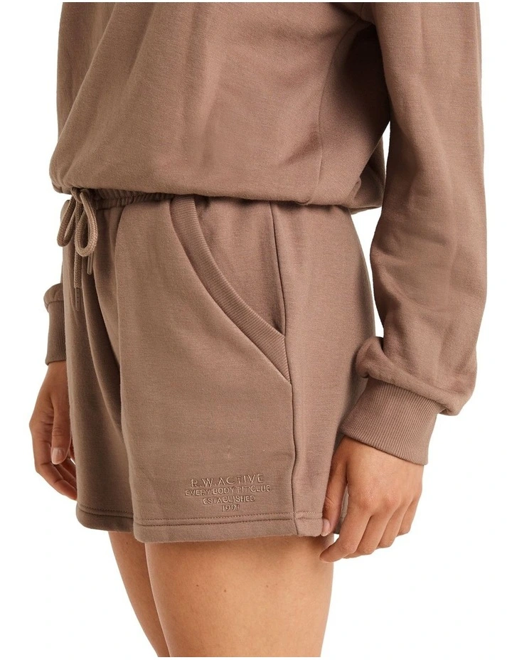 Melrose Embroidered Shorts In Brown - Image 2