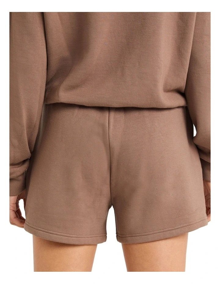 Melrose Embroidered Shorts In Brown - Image 3