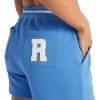 Ivy League Letter Shorts In Columbia Blue