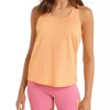 Abstraction Texture Active Tank In Orange