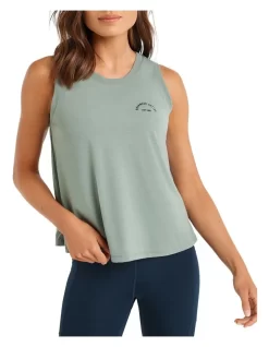 Logo Tank Top In Green