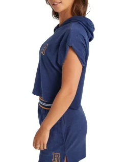 Ivy League Stripe Crop Top In Admiral