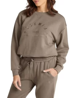 Destination Embroided Crew In Ash