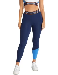 Ivy League Pocket Full Length Tights In Navy