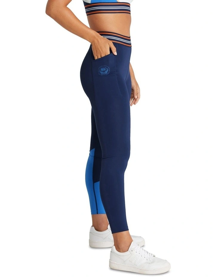 Ivy League Pocket Full Length Tights In Navy - Image 2