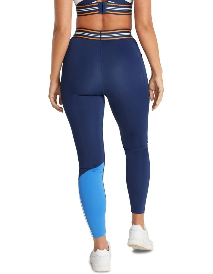 Ivy League Pocket Full Length Tights In Navy - Image 3