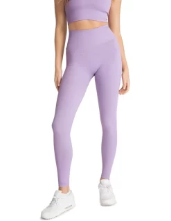 Seamless Full Length Tights In Purple