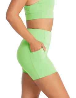Elevate Pocket Bike Shorts In Green