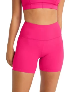 High Rise Bike Shorts In Pink