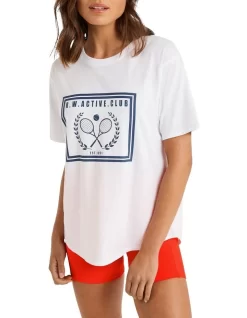 Logo Boyfriend Tee In White