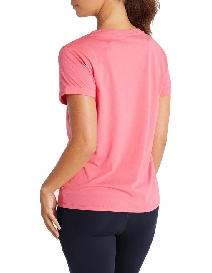 Embossed Logo Front Tee In Strawberry - Image 2