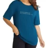 Logo Front Soft Touch Boyfriend Tee In Blue