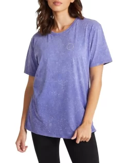 Colorado Logo Boyfriend Tee In Royal Purple