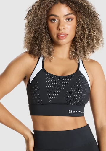 Monochromatic Logo High Impact Sports Bra - Image 4
