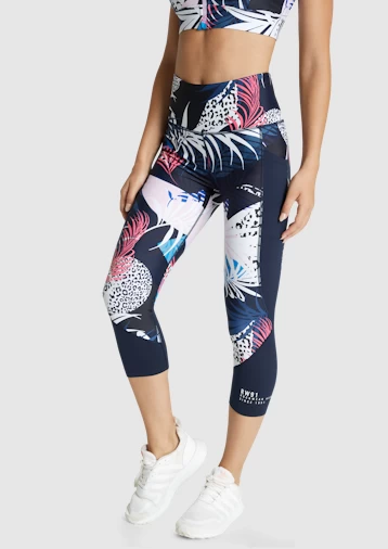 Electric Print Pocket 7/8 Tights - Image 2