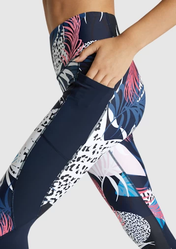 Electric Print Pocket 7/8 Tights - Image 4
