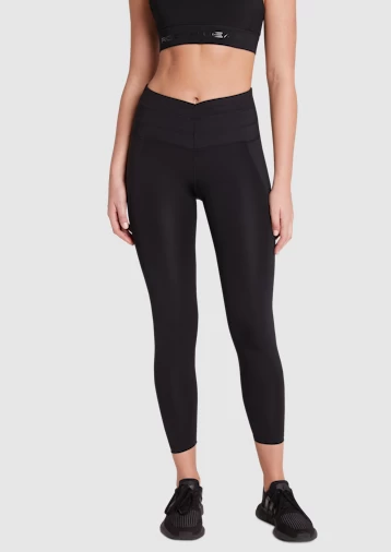 V Waist Bonded Full Length Tights