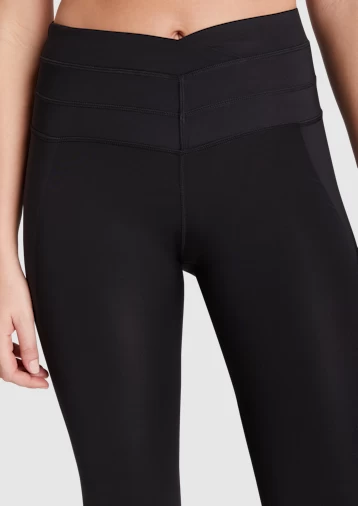 V Waist Bonded Full Length Tights - Image 4