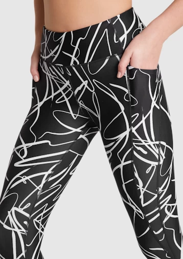 Walk The Line Pocket Ankle Grazer Tights - Image 4