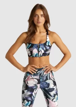 Milos Adjustable Zip Medium Impact Sports Bra