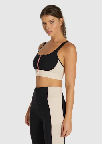 Neu Wave Adjustable Zip Medium Impact Sports Bra - Image 2