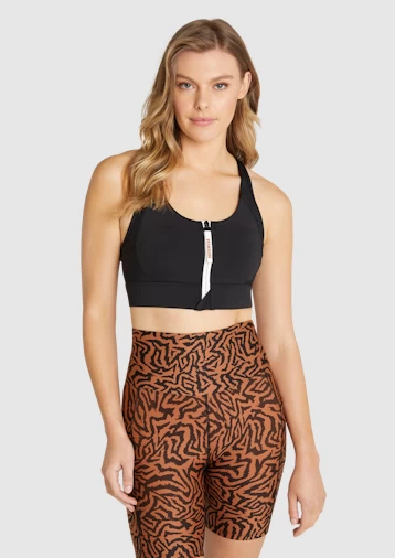Brooklyn Zip Medium Impact Sports Bra