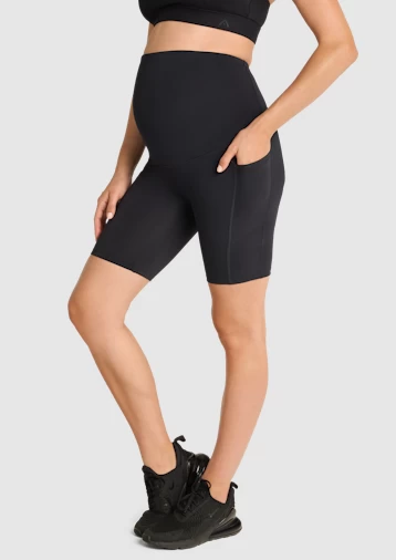 Maternity Pocket Bike Shorts - Image 2