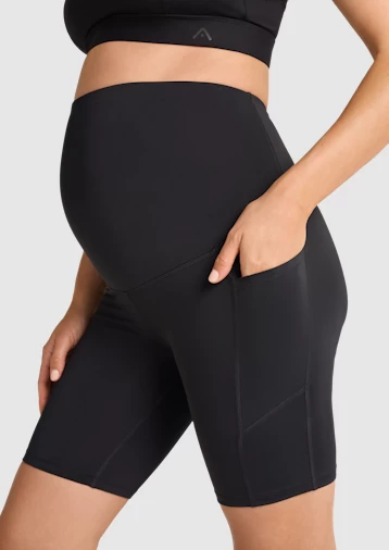 Maternity Pocket Bike Shorts - Image 4