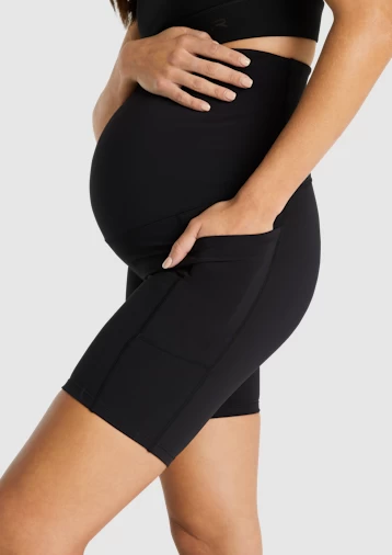 Maternity Pocket Bike Shorts - Image 5