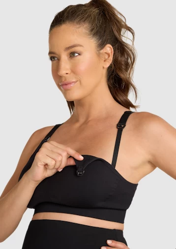 Maternity Nursing Seamless Low Impact Bra - Image 4