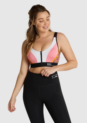 Blaze Adjustable Zip Medium Impact Sports Bra - Image 2