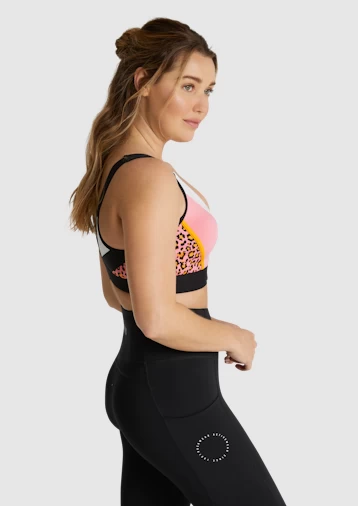 Blaze Adjustable Zip Medium Impact Sports Bra - Image 3