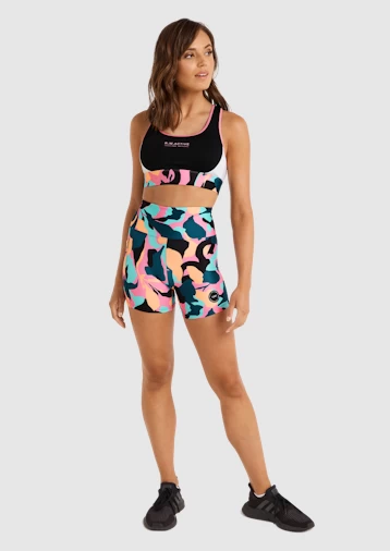 Abstraction Print Pocket Bike Shorts - Image 6