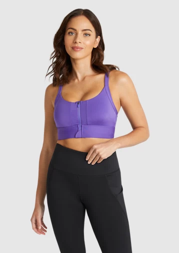 Colorado Zip Adjustable Medium Impact Sports Bra - Image 2